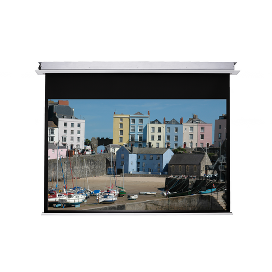 Sapphire Electric Recessed Screen 16:10 Format Viewing Area 1705mm x 1065mm Approx Case Dimensions Not Including Surround L 1867mm x H 122mm x D 135mm