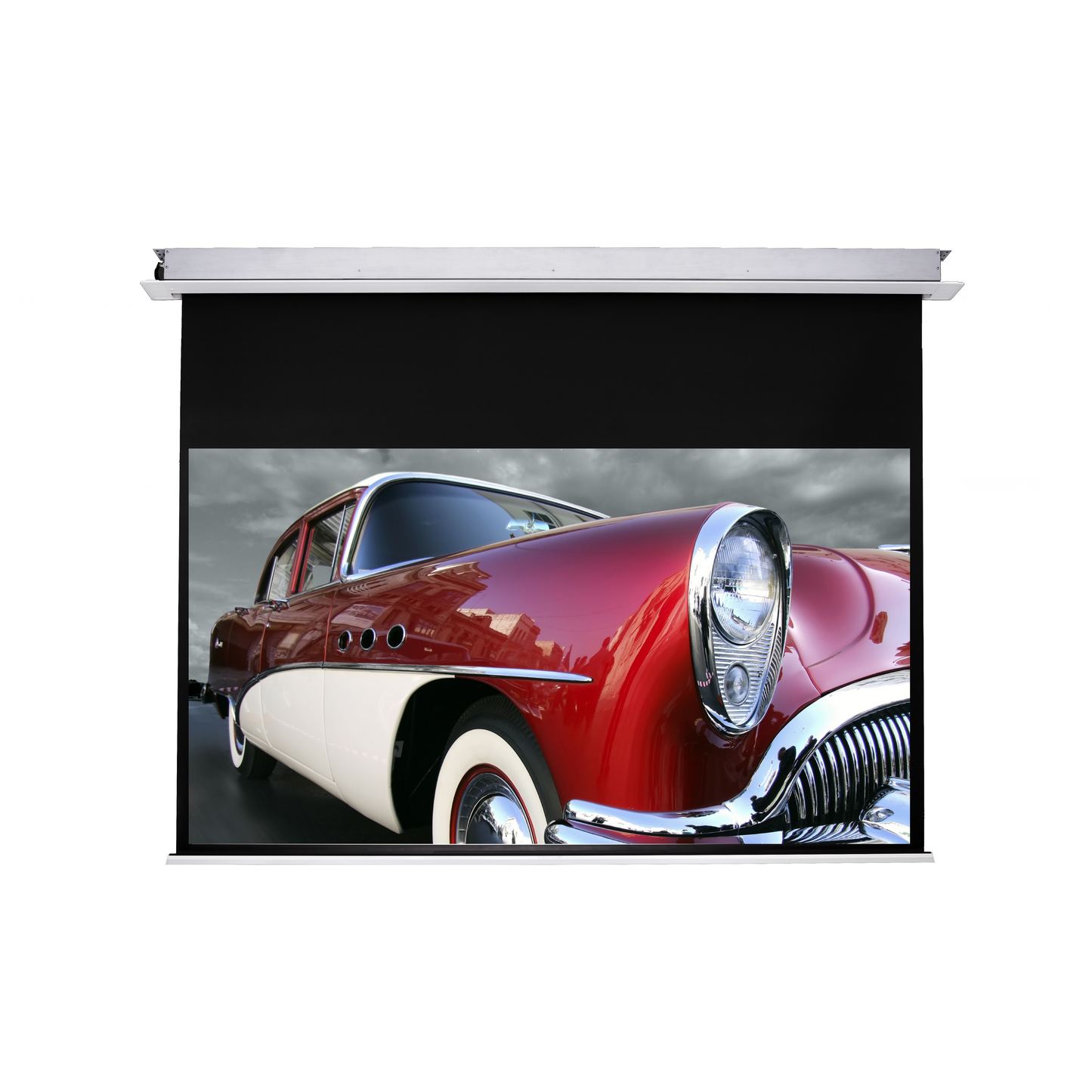 Sapphire Dedicated Electric Recessed Screen 16:9 ratio Viewing Area 3985mm x 2241mm Approx Case Dimensions