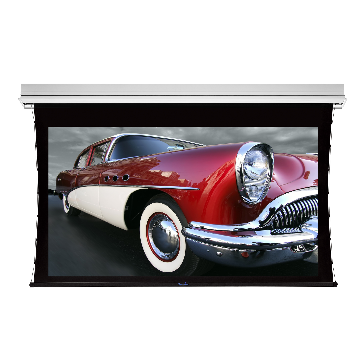 Sapphire 92" In Ceiling Tab Tension Screen 16:9 Format Viewing Area 2030mm x 1140mm Approx Case Dimensions Not Including Surround L 2625mm x H 210mm x D 155mm