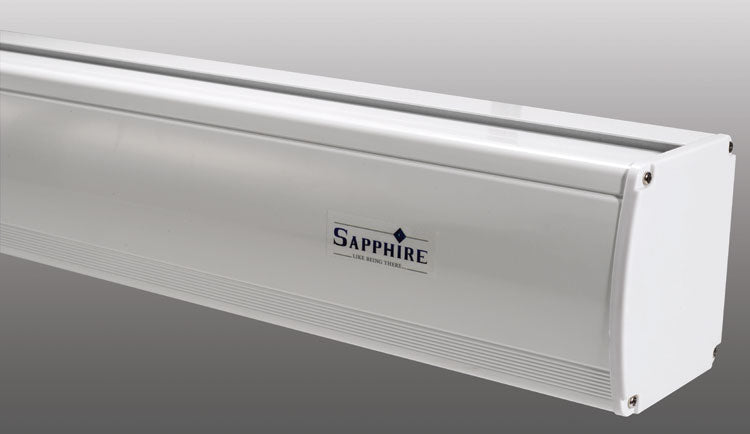 Sapphire 92" Tab Tension Electric Screen Infrared 16:9 Format Viewing Area 2037mm x 1145mm Woven Approx Case Dimensions L 2490mm x H 145mm x D 137mm