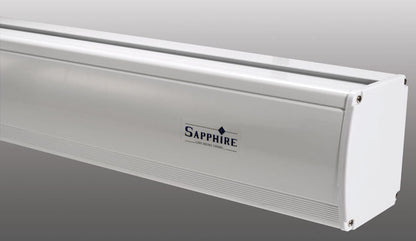 Sapphire 92" Tab Tension Electric Screen Infra Red 16:9 Format Viewing Area 2037mm x 1145mm Approx Case Dimensions L 2490mm x H 145mm x D 137mm