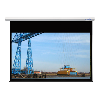 Sapphire 162" Electric Screen Radio Frequency 16:10 Format Viewing Area 3495 x 2181mm Approx Case Dimensions L 3824mm x H 126mm x D 120mm