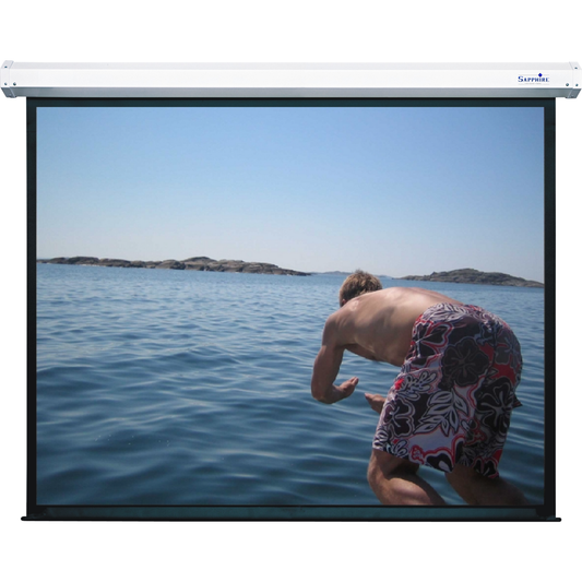Sapphire 222" Electric Screen 1:1 Ratio Viewing Area 3988mm x 3988mm (not Channel Fix) Approx Case Dimensions L 4335mm x H 180mm x D 140mm
