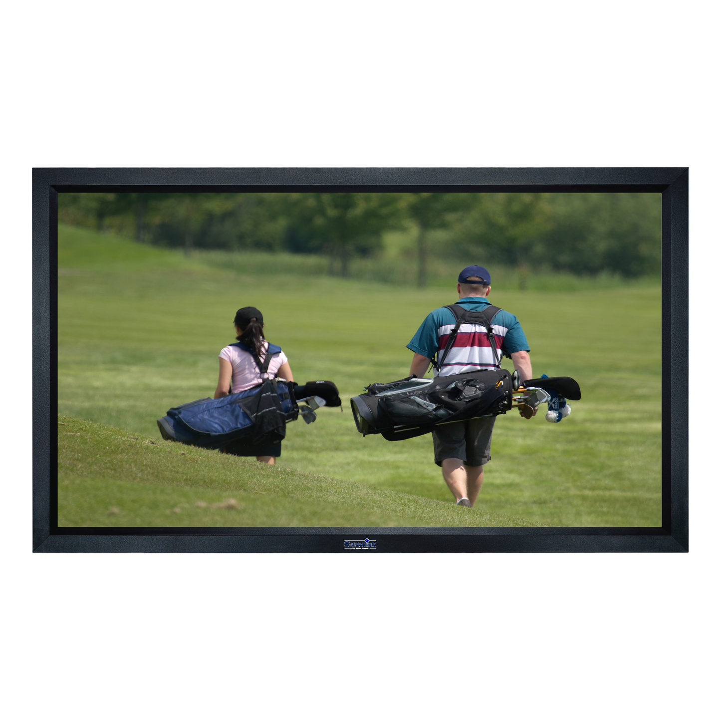 Sapphire 120" Fixed Frame Front Projection Screen Viewing Area 2660mm x 1500mm 16:9 Format