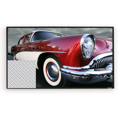 Sapphire 106" Slim Bezel Fixed Frame Screen Woven Viewing Area 2346 x 1319mm 16:9 format (12mm Bezel)