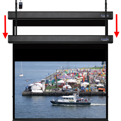 Sapphire 187" Smart Move 4m 16:10 Two Motor Electric Projection Screen Approx Case Dimensions L 4317mm x H 250mm x D 170mm