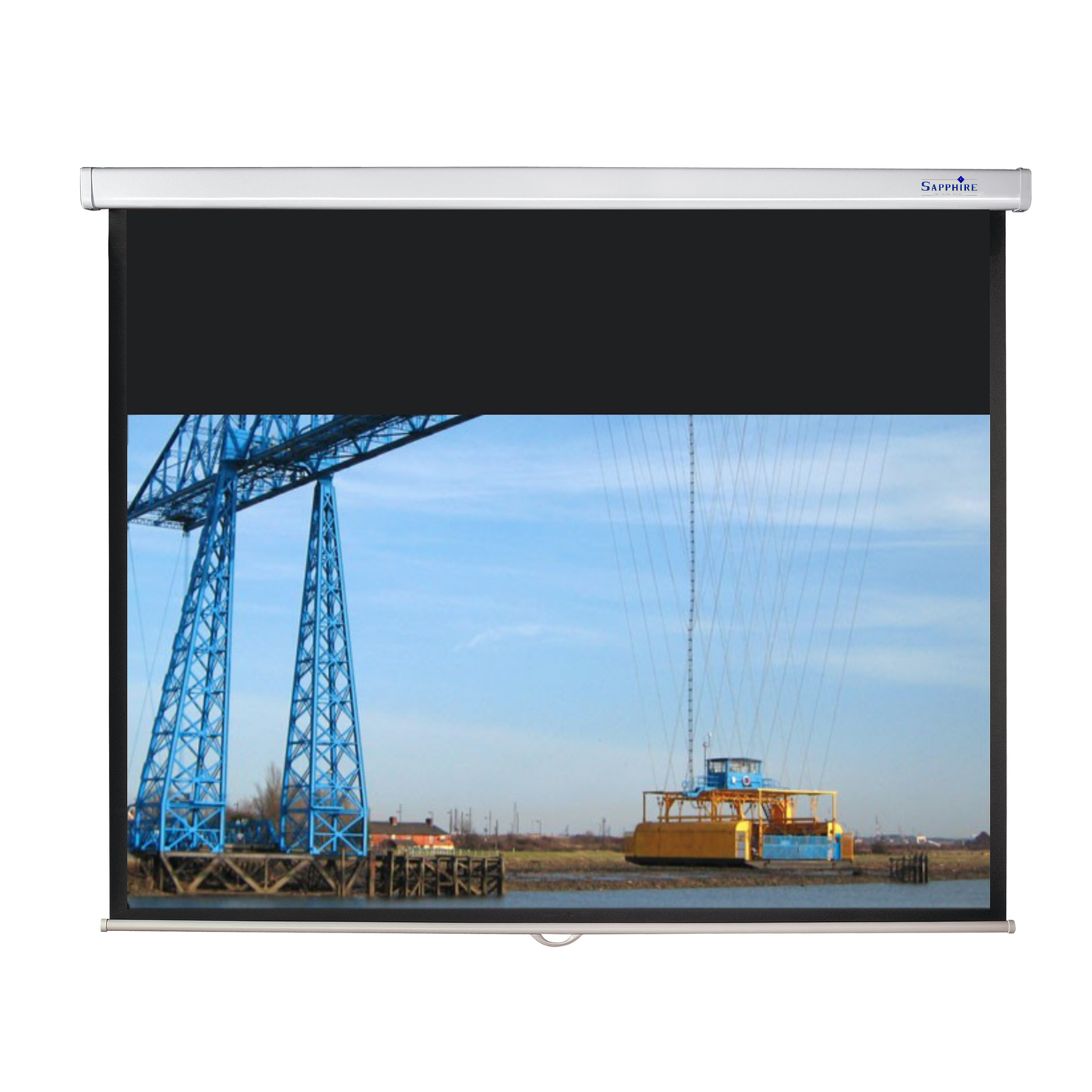 Sapphire 94" Manual Screen 16:10 Format Viewing Area 2030mm x 1269mm not channel fix. Approx Case Dimensions L 2250mm x H 89mm x D 87mm
