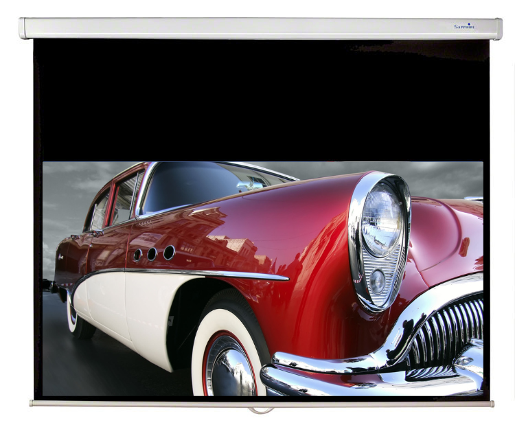 Sapphire 92" Manual Screen 16:9 Format Viewing Area 2030mm x 1145mm not channel fix Approx Case Dimensions L 2250mm x H 79mm x D 78mm inc Brackets