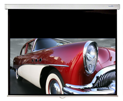 Sapphire 92" Manual Screen 16:9 Format Viewing Area 2030mm x 1145mm not channel fix Approx Case Dimensions L 2250mm x H 79mm x D 78mm inc Brackets