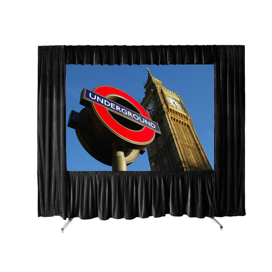 Sapphire 4m Drapery kit for SFFS404FR or SFFS404RP in Black