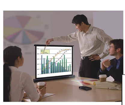 Sapphire 50" Diagonal Table Top Screen Approx Case Dimension L 1124mm x H 59mm x D 84mm